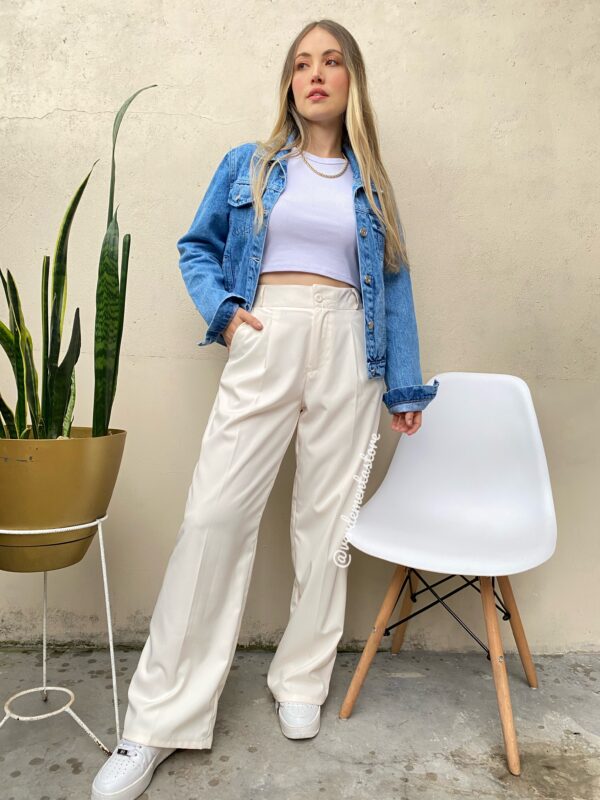 PANTALON SASTRE MARFIL