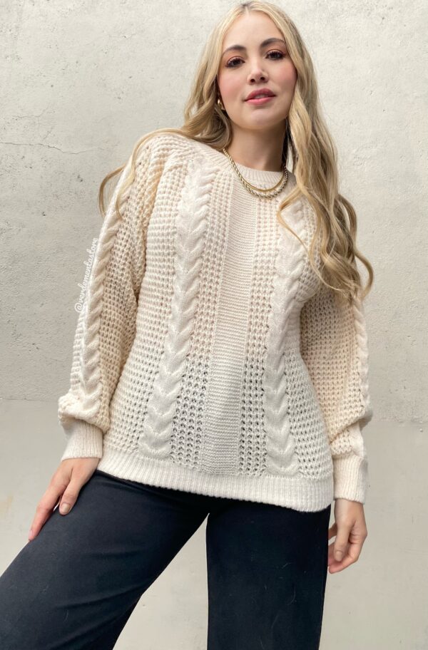 SUETER LARGO MARFIL